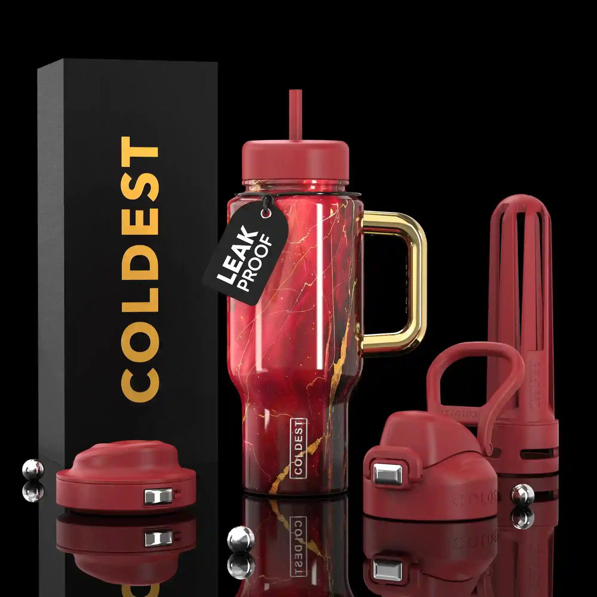 COLDEST 24oz Limitless Ultra v8 water bottle – featured design product photo