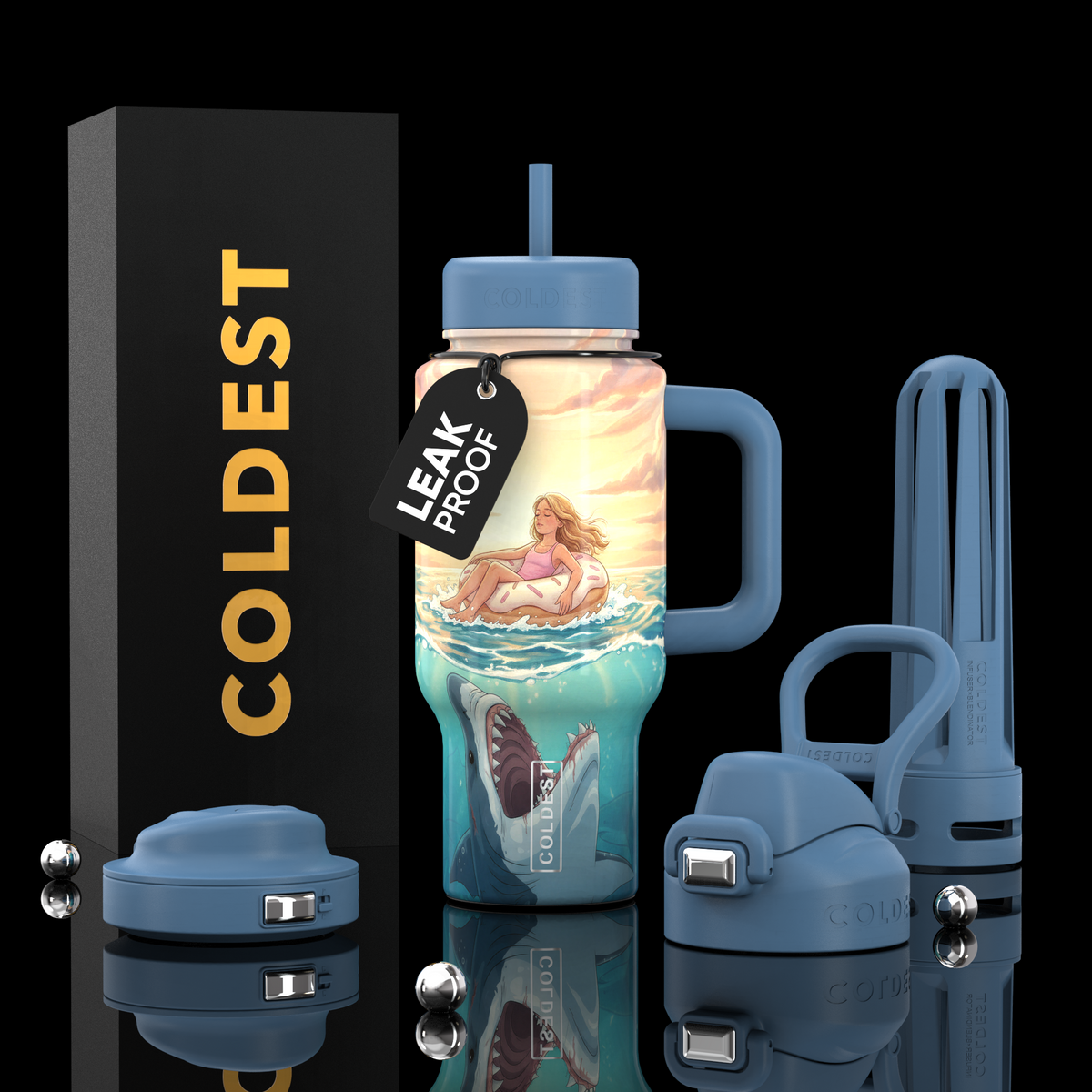 COLDEST 24oz Limitless Ultra v8 water bottle – Shark Tankathon design