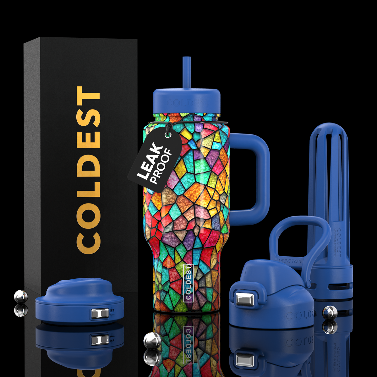 COLDEST 24oz Limitless Ultra v8 water bottle – featured design product photo