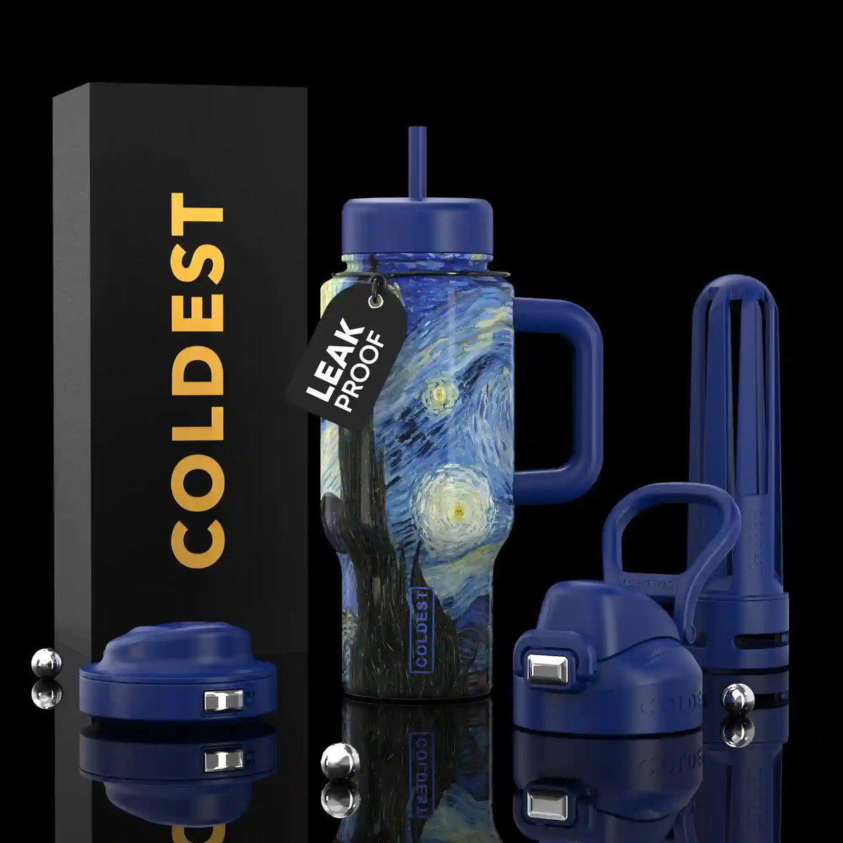 COLDEST 24oz Limitless Ultra v8 water bottle – featured design product photo