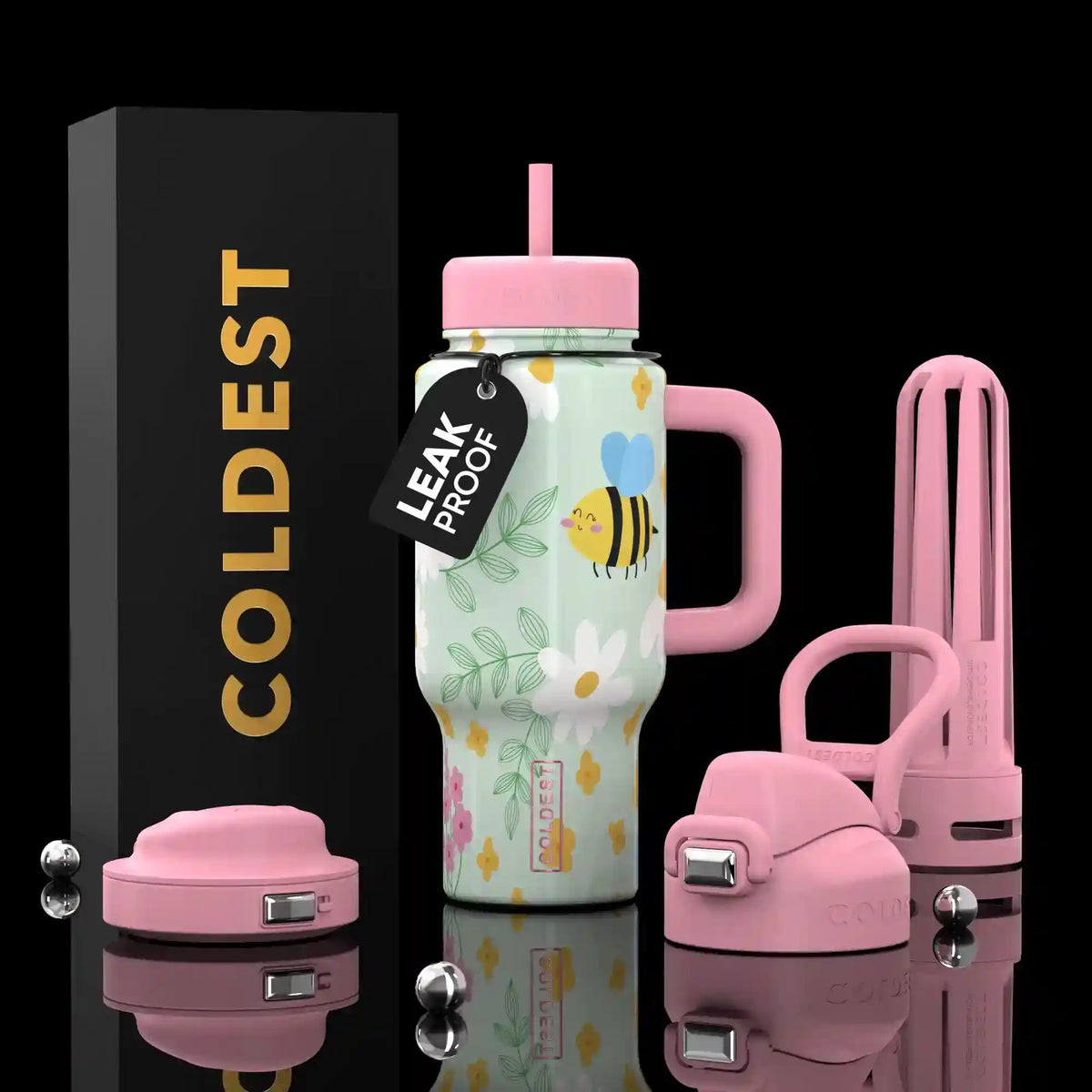 COLDEST 24oz Limitless Ultra v8 water bottle – featured design product photo