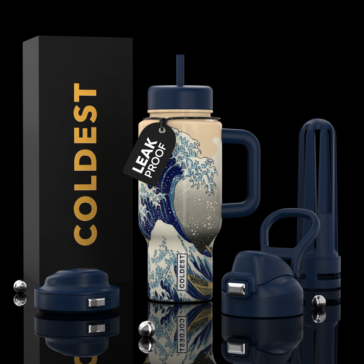 COLDEST 24oz Limitless Ultra v8 water bottle – featured design product photo