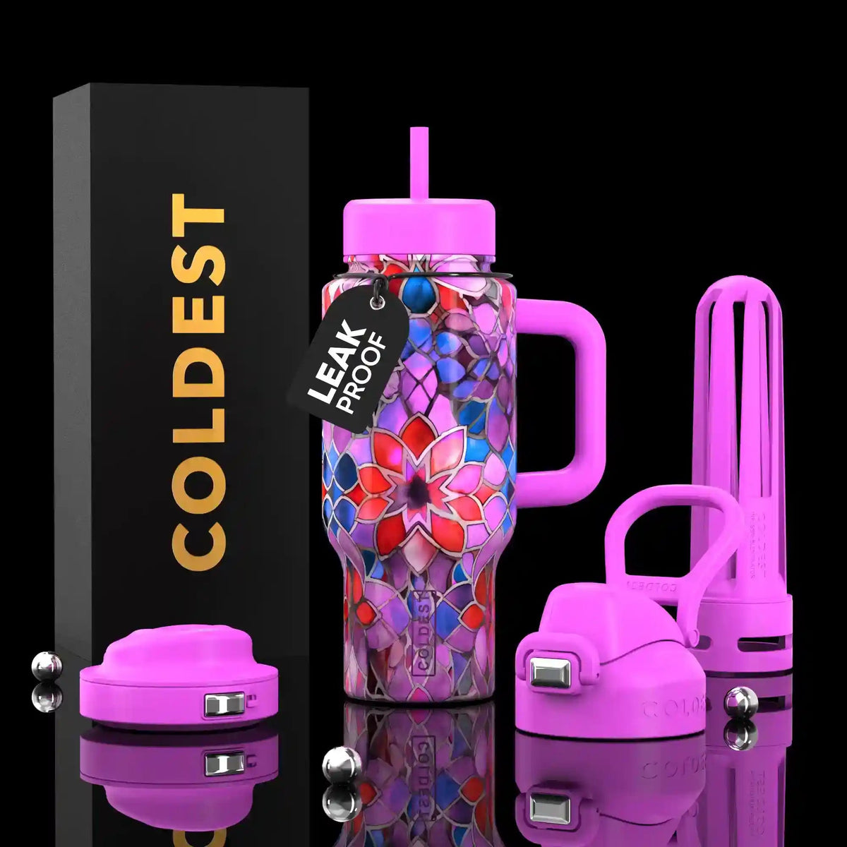 COLDEST 24oz Limitless Ultra v8 water bottle – featured design product photo