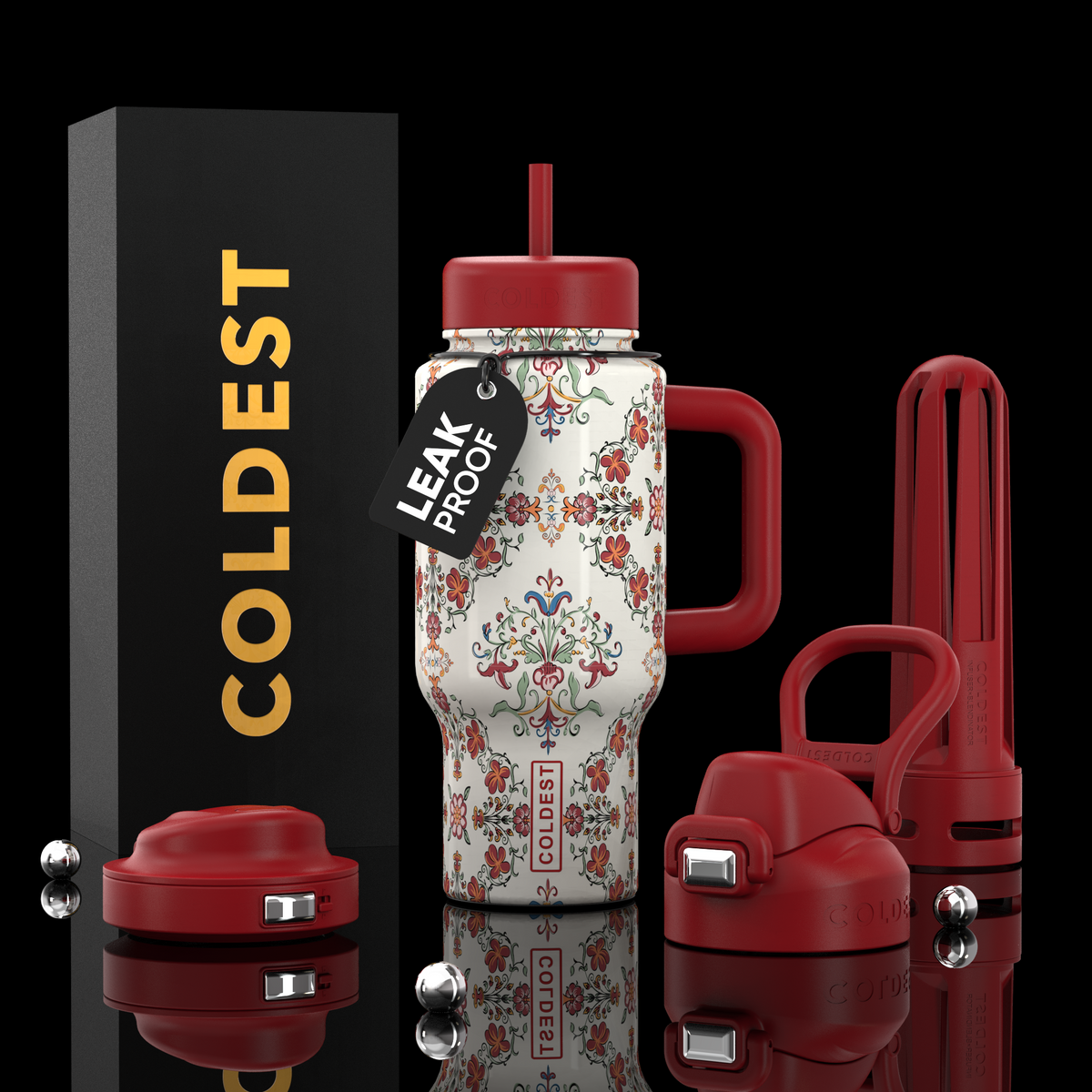 COLDEST 24oz Limitless Ultra v8 water bottle – featured design product photo