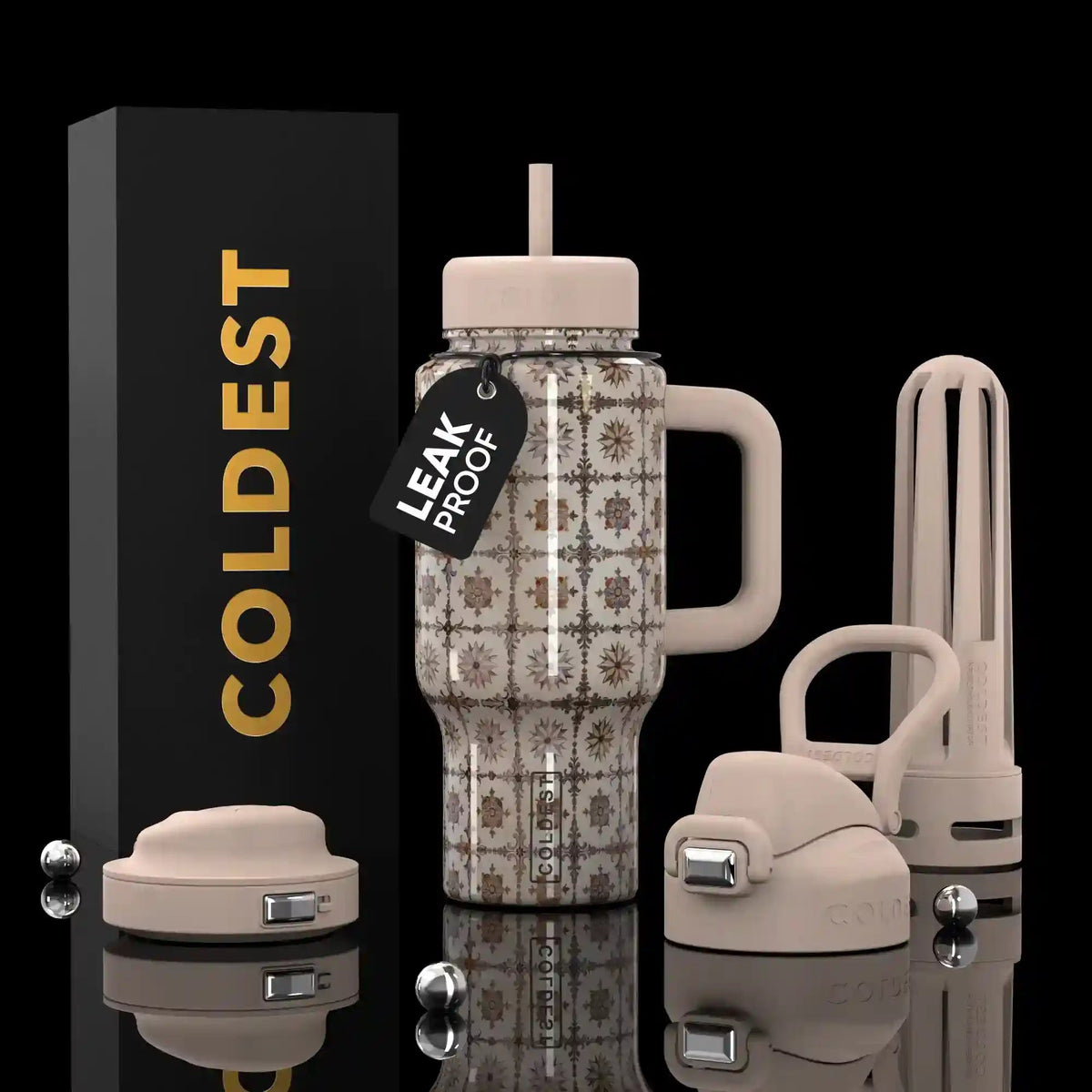 COLDEST 24oz Limitless Ultra v8 water bottle – featured design product photo