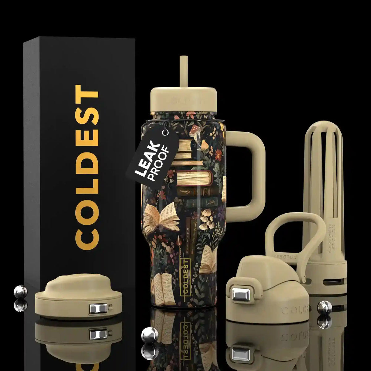 COLDEST 24oz Limitless Ultra v8 water bottle – featured design product photo