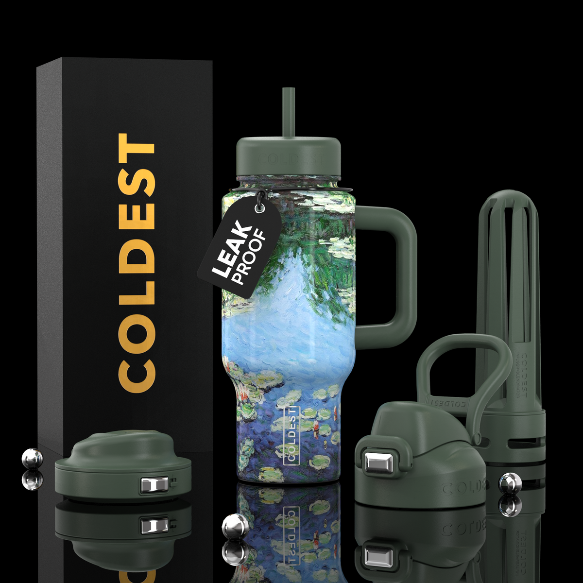 COLDEST 24oz Limitless Ultra v8 water bottle – featured design product photo