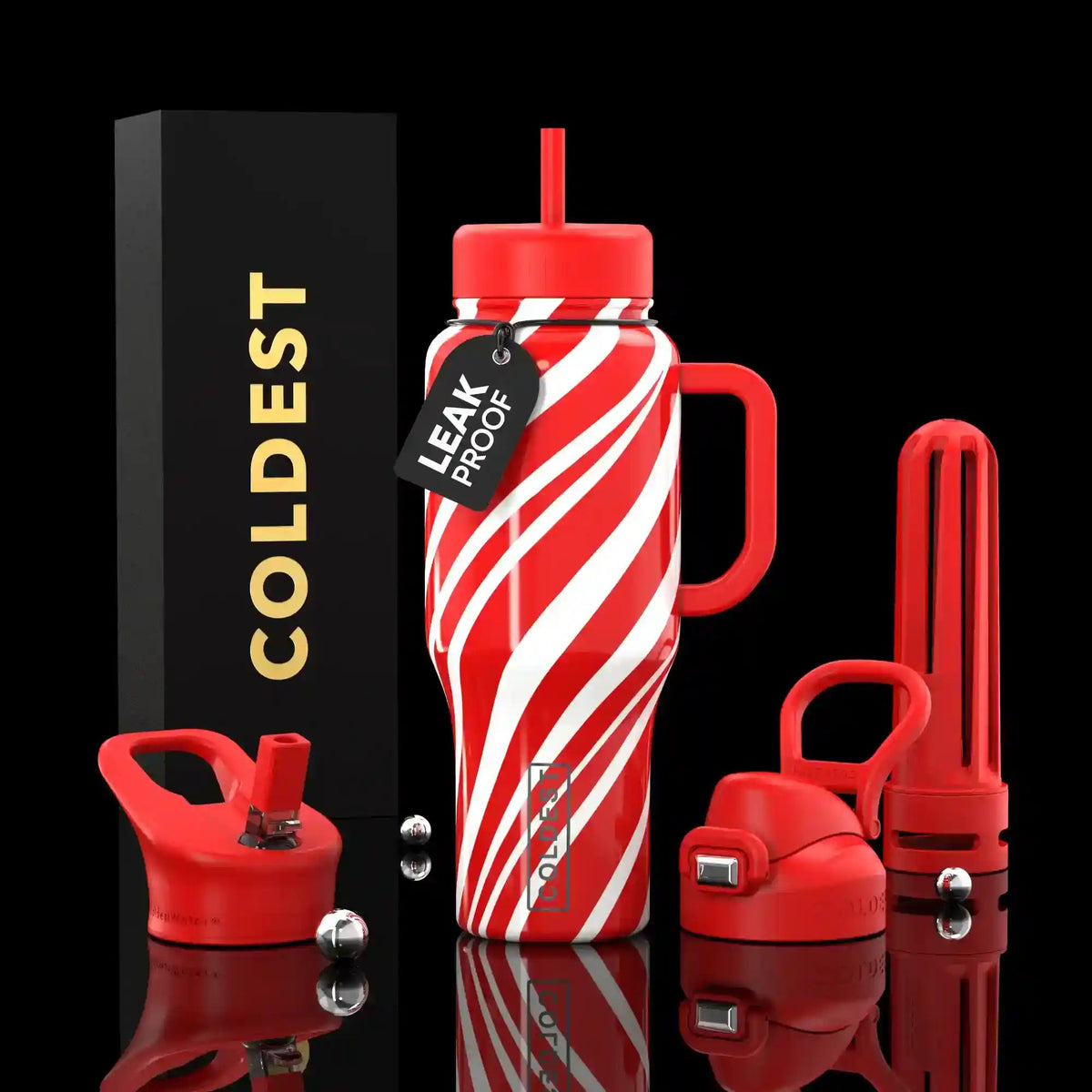 COLDEST 36oz Limitless Ultra v8 water bottle – featured design product photo