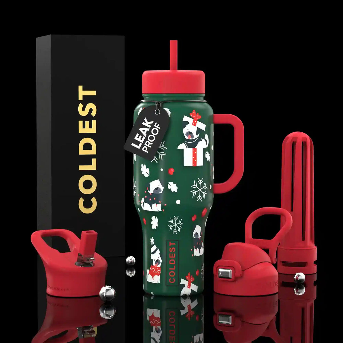 COLDEST 36oz Limitless Ultra v8 water bottle – featured design product photo