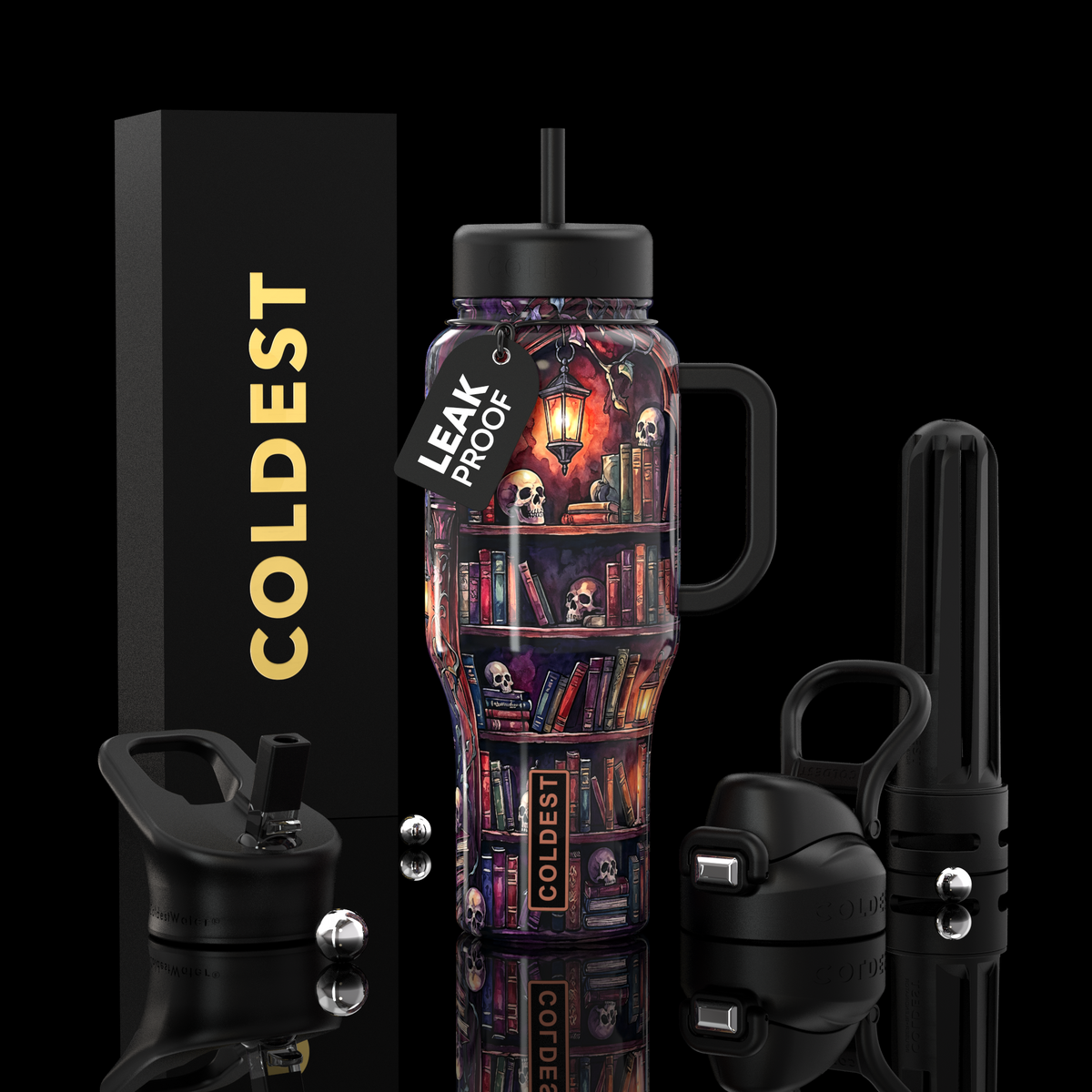 COLDEST 36oz Limitless Ultra v8 water bottle – Dying To Read design