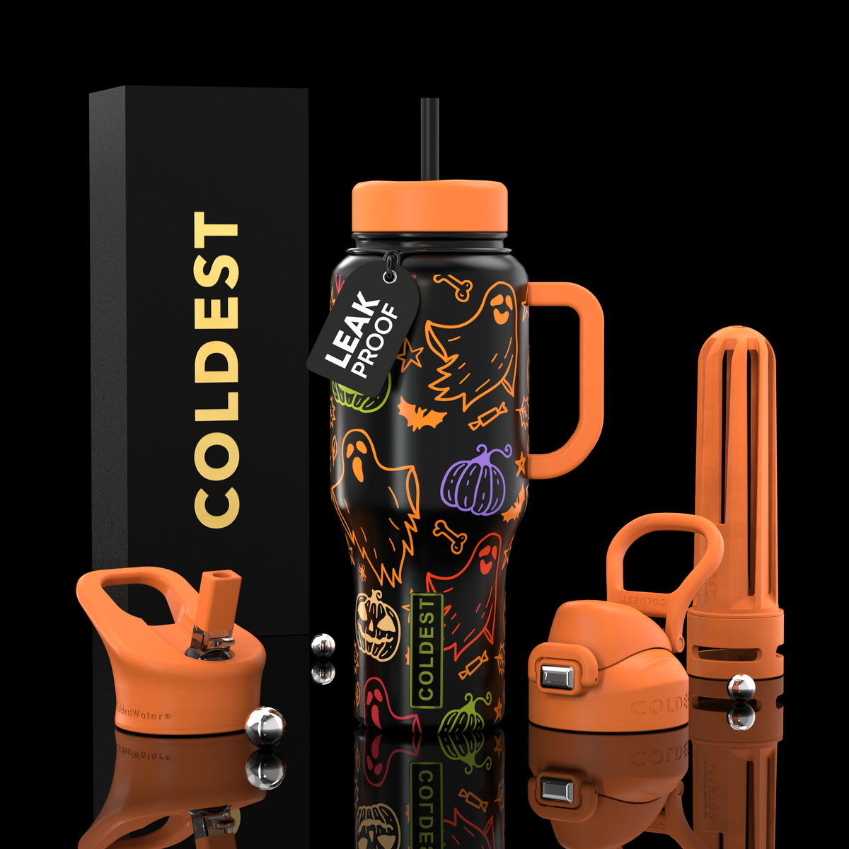 COLDEST 36oz Limitless Ultra v8 water bottle – featured design product photo