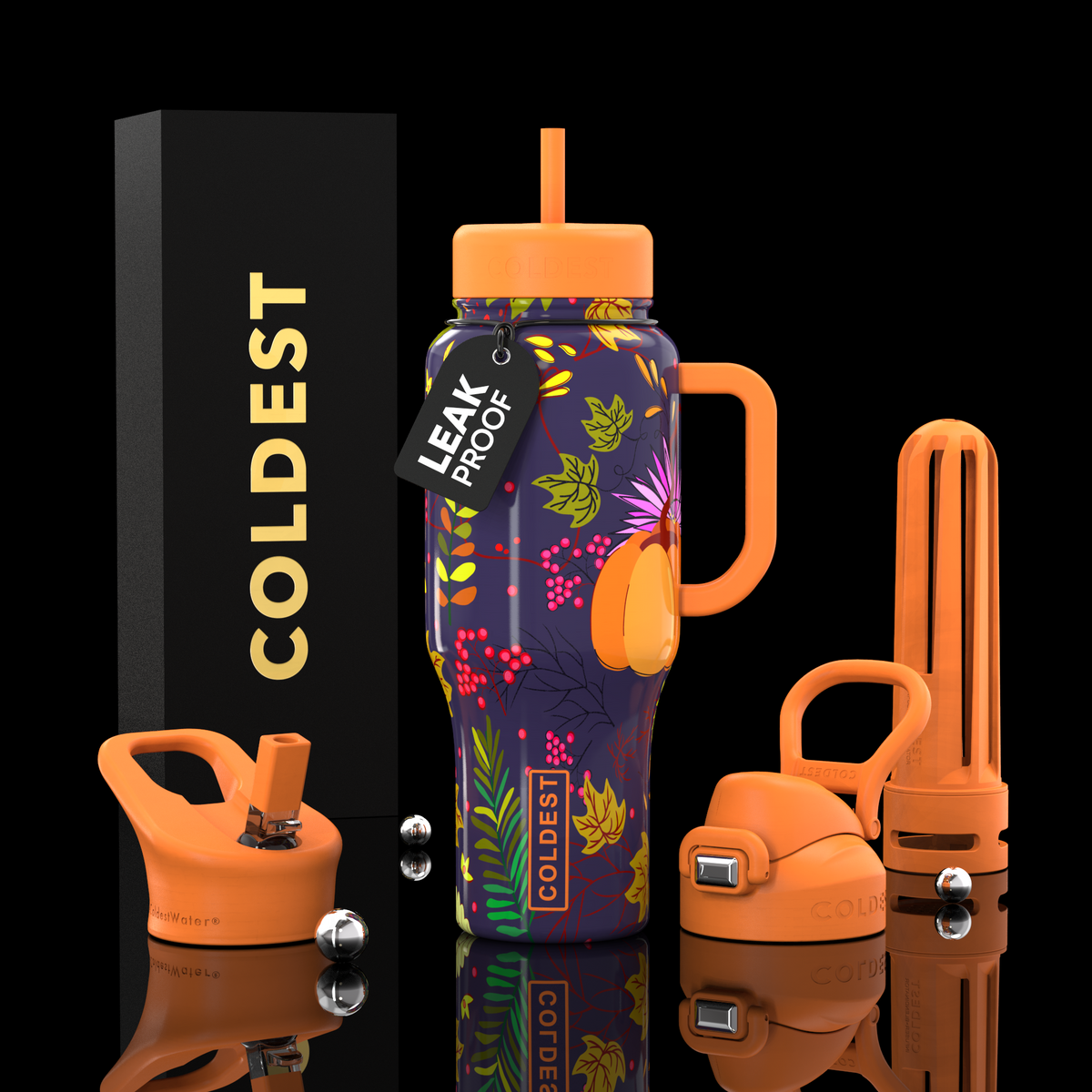 COLDEST 36oz Limitless Ultra v8 water bottle – Fall Harvest design