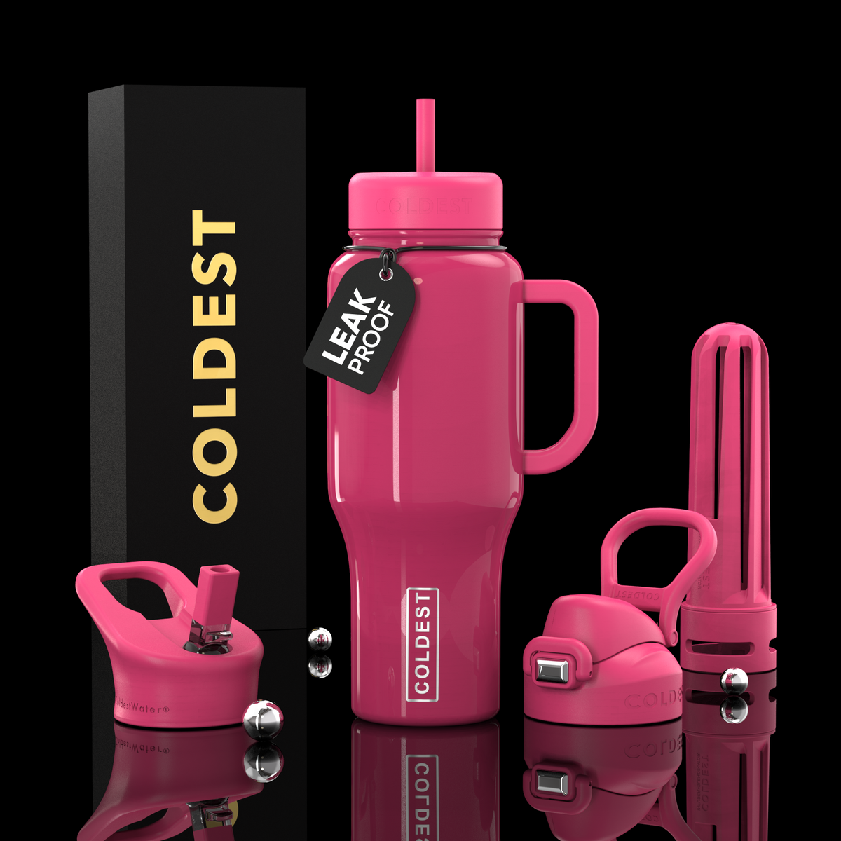 COLDEST 36oz Limitless Ultra v8 water bottle – featured design product photo