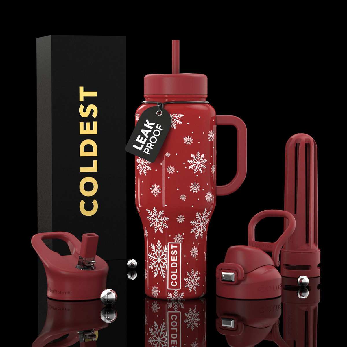 COLDEST 36oz Limitless Ultra v8 water bottle – featured design product photo