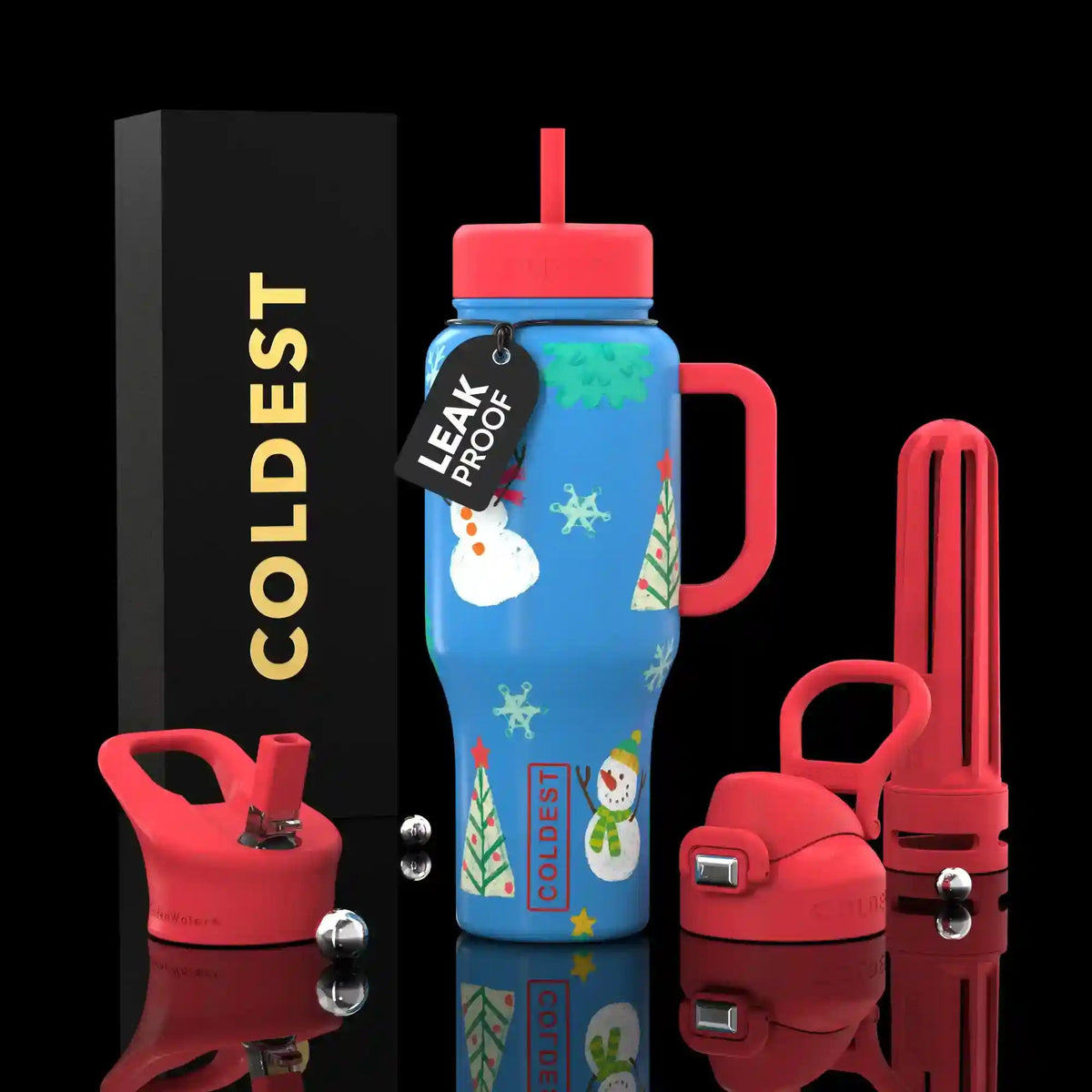 COLDEST 36oz Limitless Ultra v8 water bottle – featured design product photo