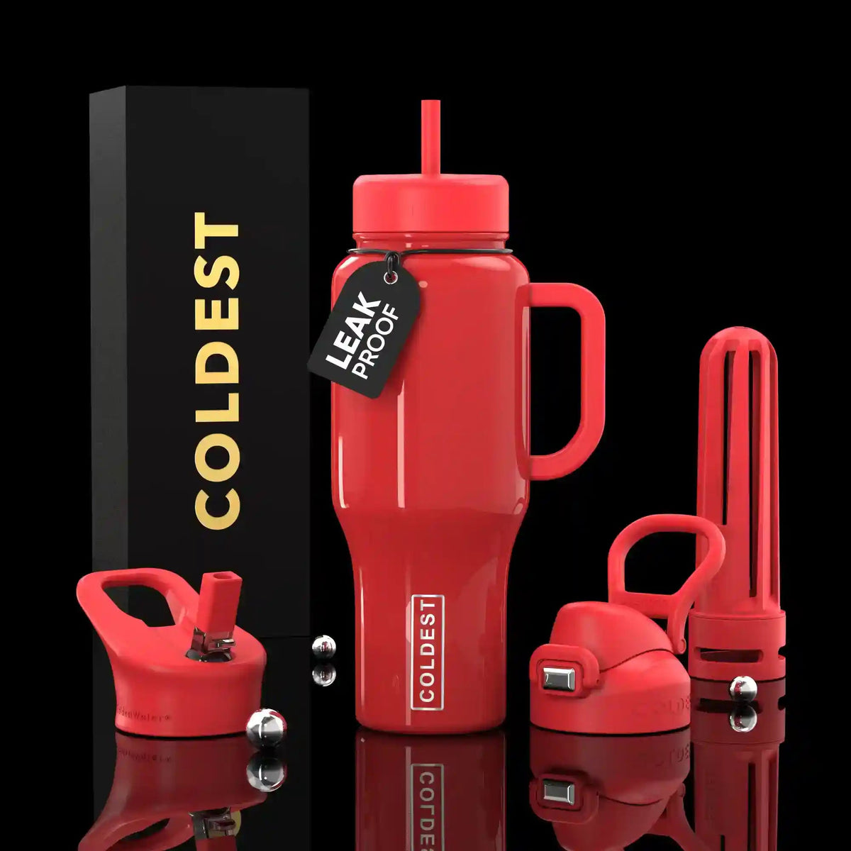 COLDEST 36oz Limitless Ultra v8 water bottle – featured design product photo