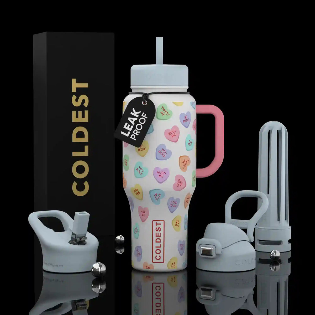 COLDEST 36oz Limitless Ultra v8 water bottle – featured design product photo