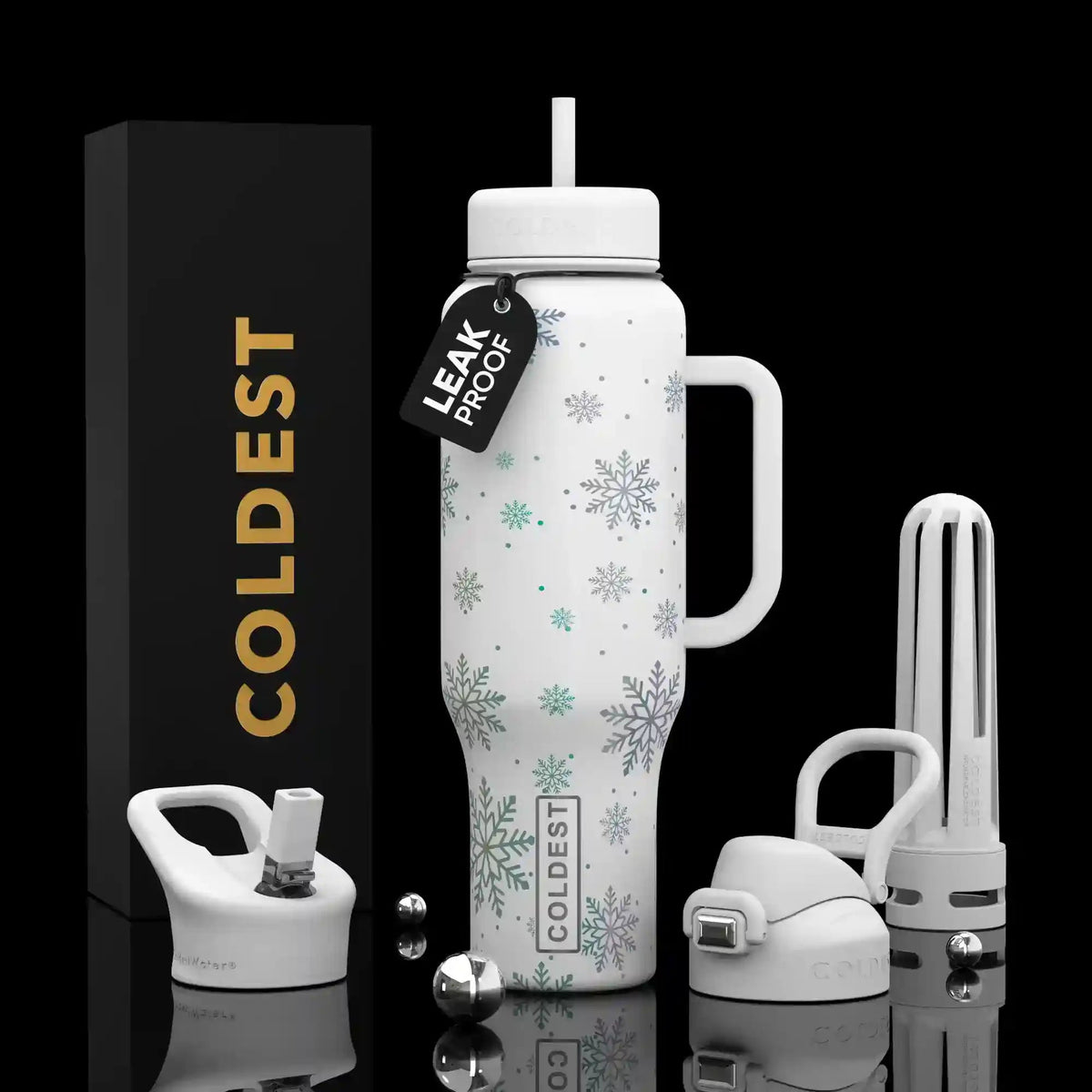 COLDEST 36oz Limitless Ultra v8 water bottle – featured design product photo