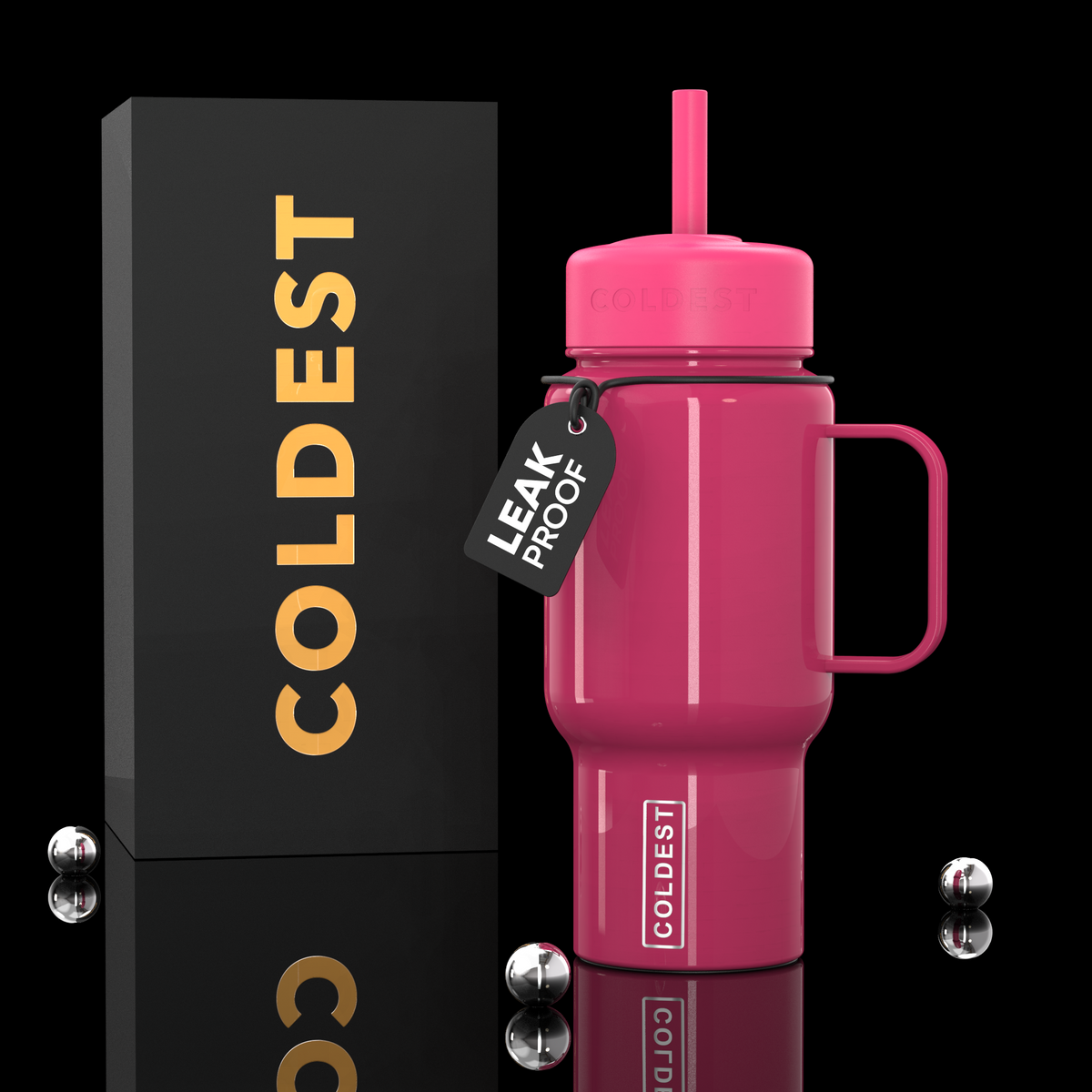 COLDEST 6.7oz mini water bottle – featured design product photo