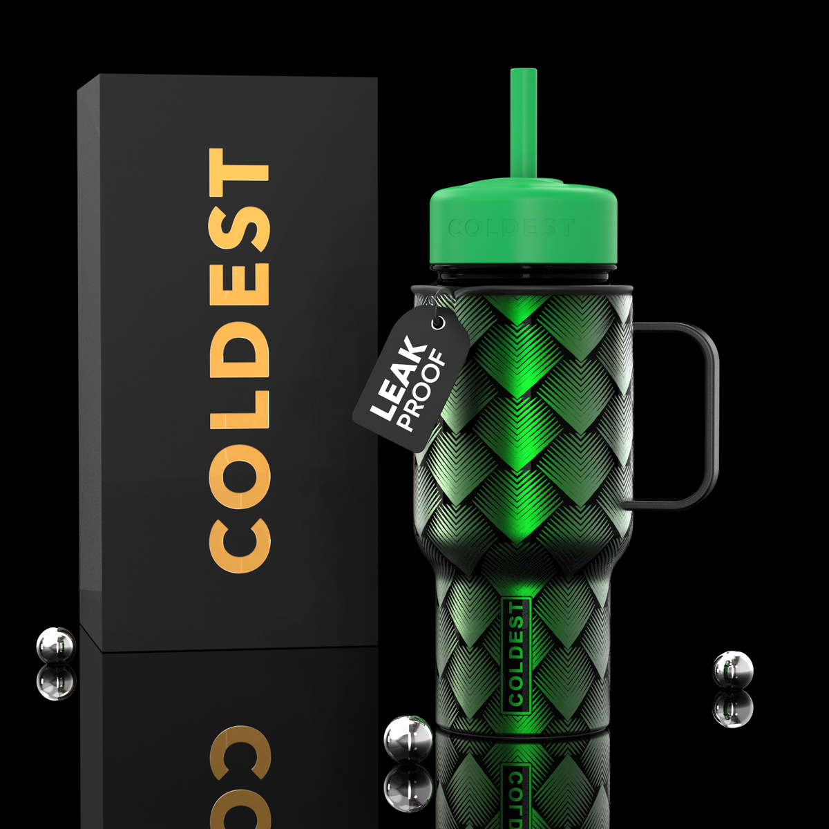 COLDEST 6.7oz mini water bottle – featured design product photo