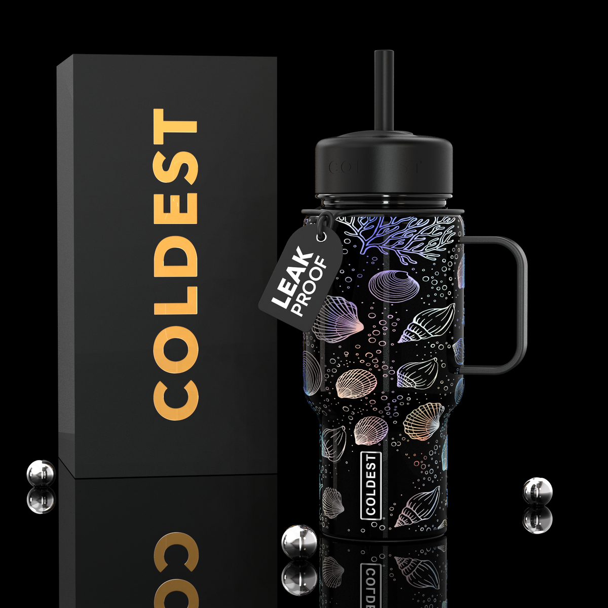 COLDEST 6.7oz mini water bottle – featured design product photo