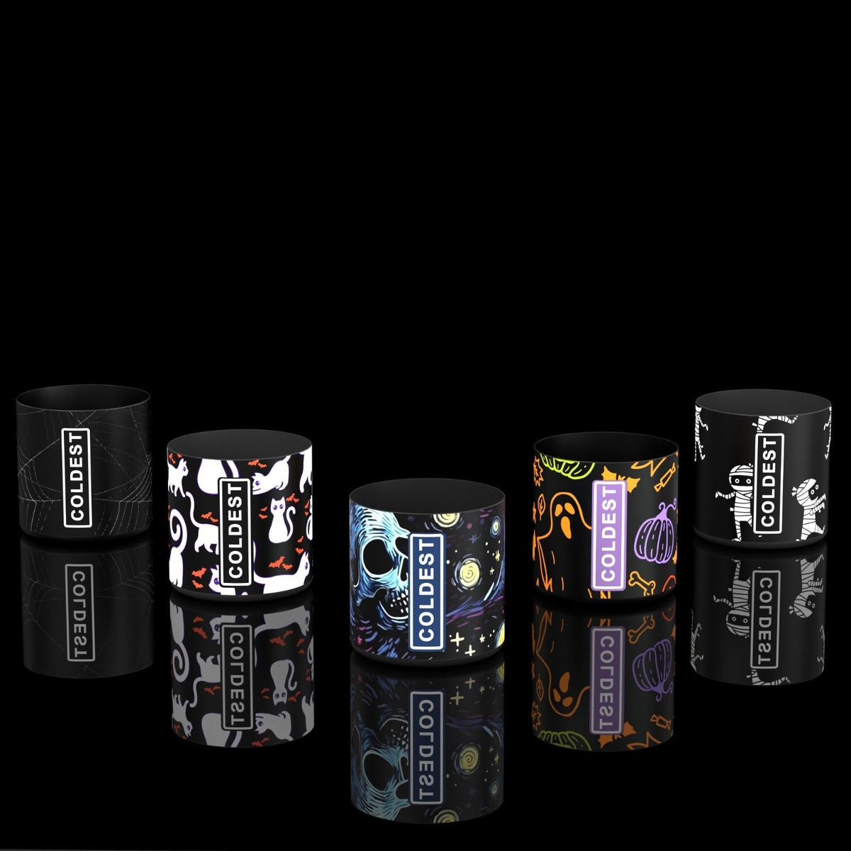 COLDEST protective bottle boots 5-pack – Haunted design