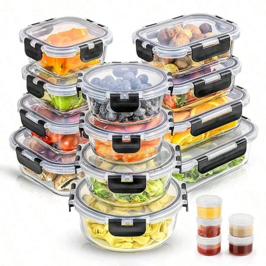 TAIMASI Glass Food Storage Container Set with Lids